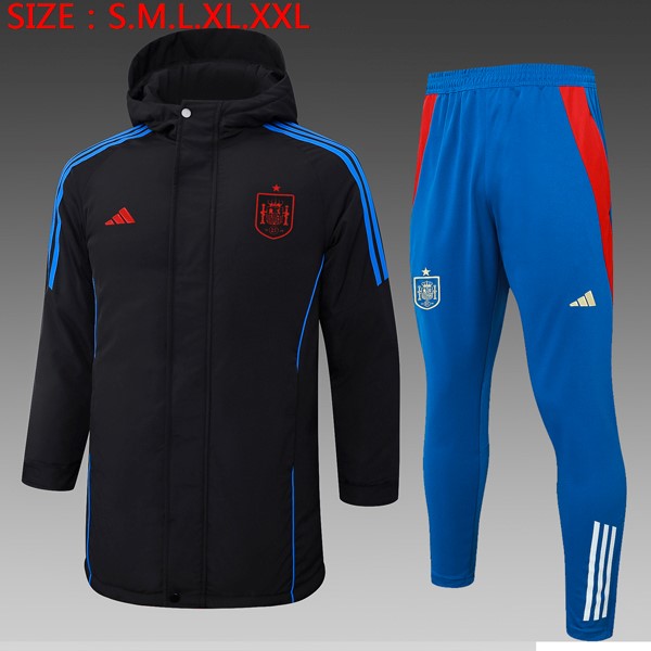 Abrigo España Conjunto Completo 2024-2025 Negro